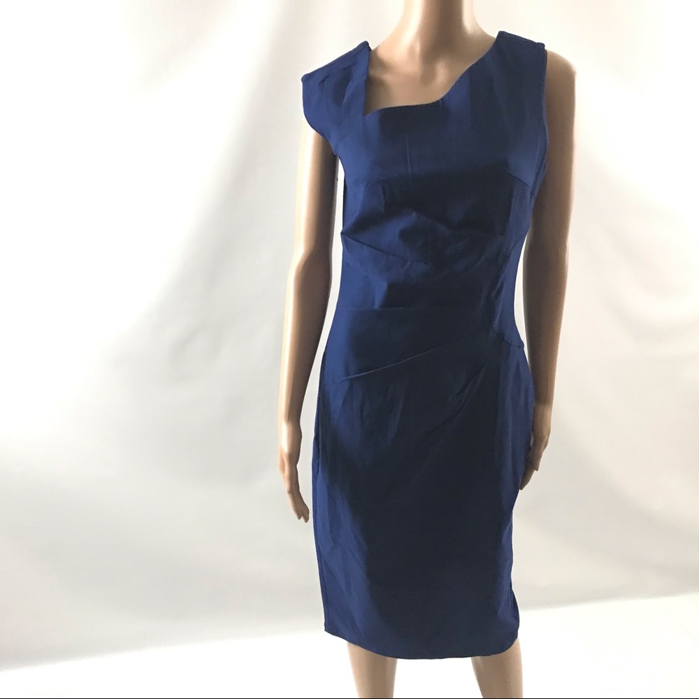 MUXXN Women's Cap Sleeve Dress L Solid